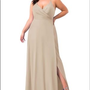 Azazie Davis Dress Taupe A14